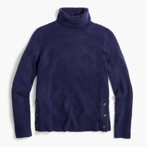 J Crew Factory Button turtleneck in extra-soft yarn BC907